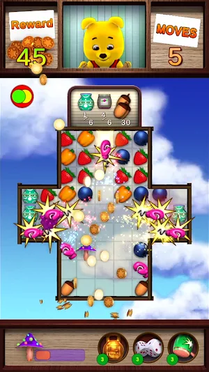 Winnie the bear Match 3. Screenshot 3