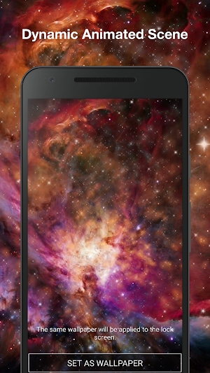 Inferno Galaxy Live Wallpaper Screenshot 1