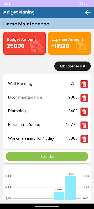 Budget Planner Screenshot 3