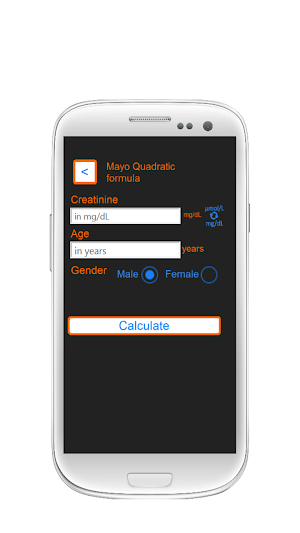 Kidney eGFR Calculator Screenshot 3