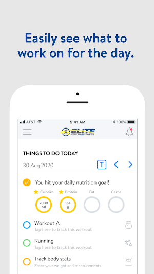 Elite Health and Fitness Screenshot 1