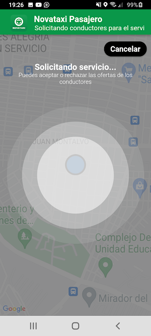 Novataxi Pasajero Screenshot 2