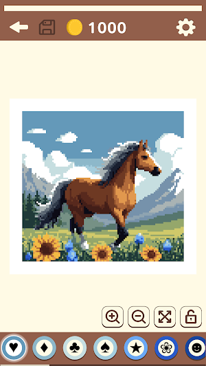 Coloring: Mosaic by Symbols Screenshot 1