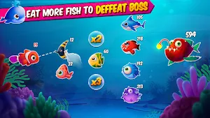 Hungry Fish Shark Eat Fish.io Screenshot 1