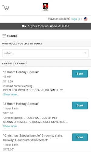 Just Right Carpet Cleaning SC Screenshot 2