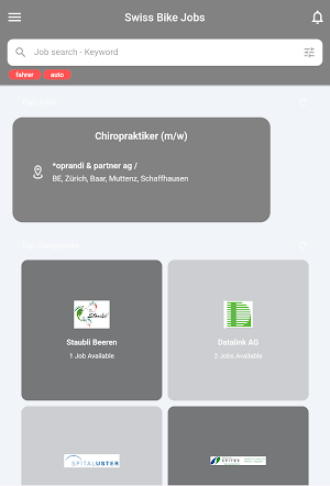 Swiss Bike Jobs Screenshot 0