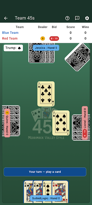 45s Card Game Screenshot 3