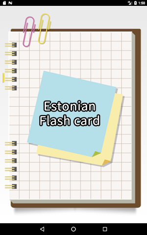 Estonian simple flash card Screenshot 0