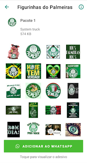 Figurinhas do Palmeiras Screenshot 1