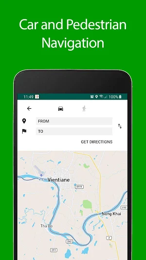 Vientiane Offline Map and Travel Guide Screenshot 1