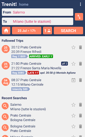 Trenit! - find Trains in Italy Screenshot 2