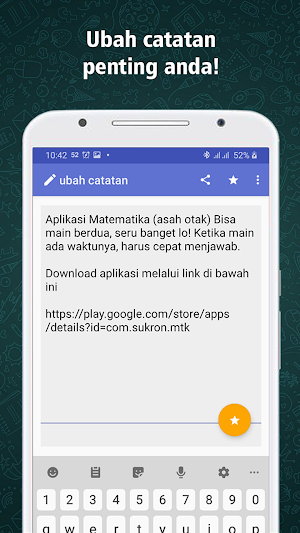 Notepad (buku catatan) Screenshot 2