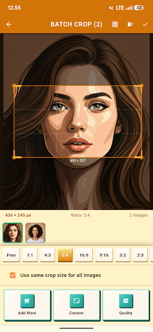 Batch Crop Images Photo Editor Screenshot 2