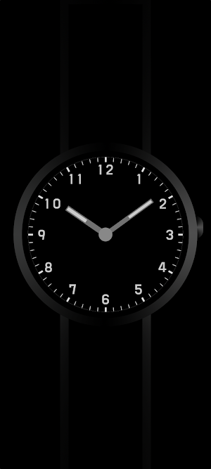 Space Time Analog Watchface Screenshot 1