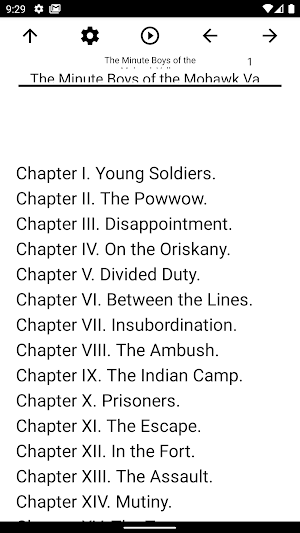 Book, The Minute Boys of the Mohawk Valley Screenshot 0
