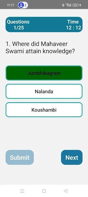 Ancient Indian History Quiz Screenshot 2