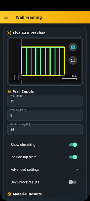JoistLogic: Construction Calc Screenshot 3