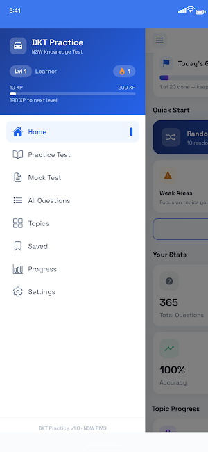 DKT Practice Test NSW Screenshot 2