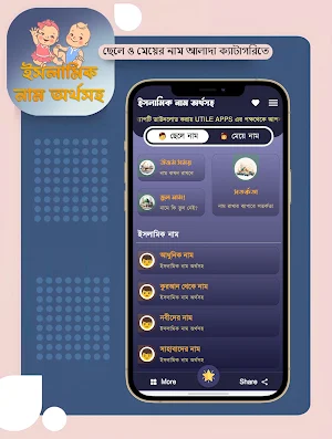 শিশুদের ইসলামিক ও সুন্দর নাম Screenshot 0