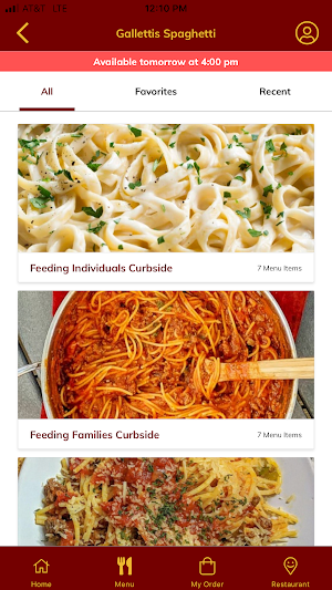 Galletti's Spaghetti House Screenshot 1
