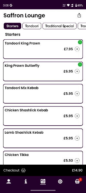Saffron Lounge Screenshot 2