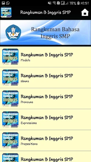 Rangkuman B Inggris SMP Screenshot 3