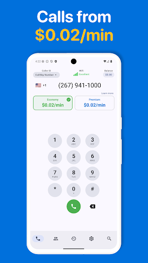 CallSky: International Calls Screenshot 0