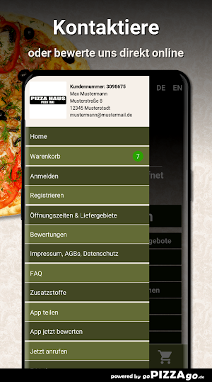 Pizza Haus Wesseling Screenshot 2