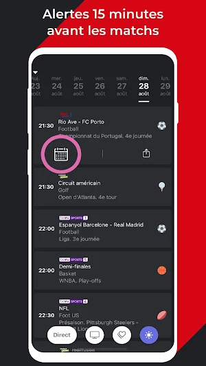 Programme TV Sportif & alertes Screenshot 1