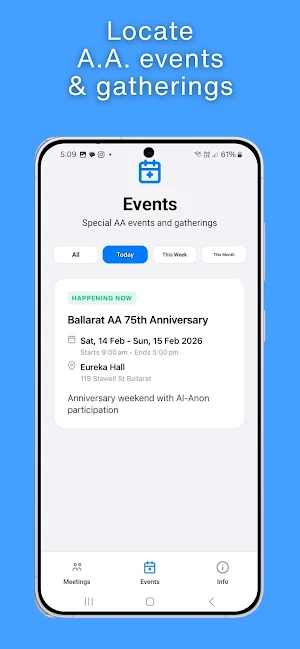 AA Meetings Finder Screenshot 3