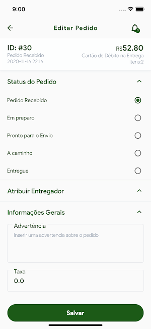 Demo Estabelecimento - Dono do App Screenshot 1