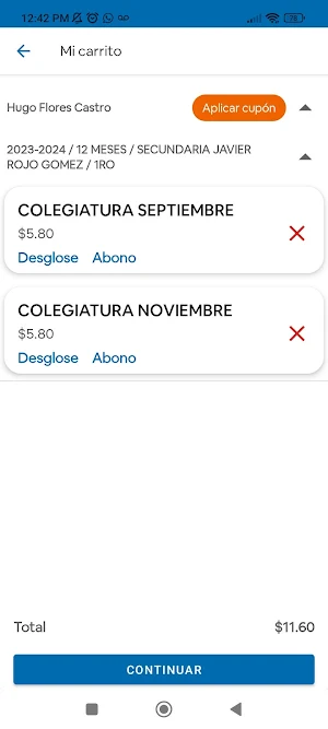 School Manager Alumno Screenshot 3