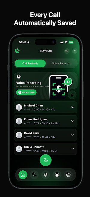 GetCall: Call Recorder Screenshot 1