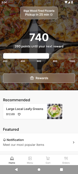 Biga Wood Fired Pizzeria Screenshot 0