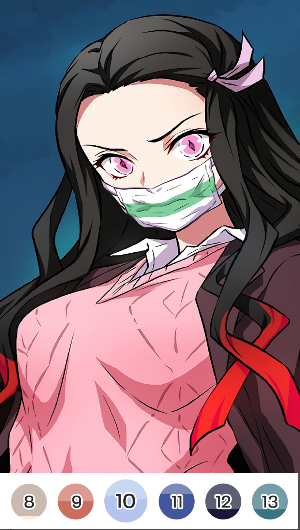 Anime Girl - Color By Number Screenshot 2