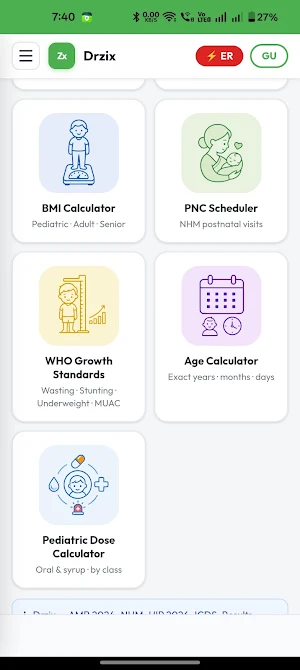 Drzix - Clinical Health Tools Screenshot 1