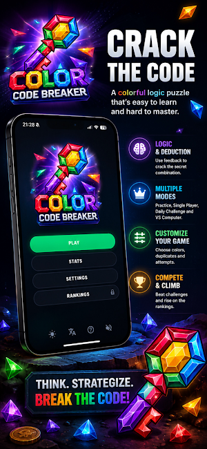 Color Code Breaker - Mind Duel Screenshot 1
