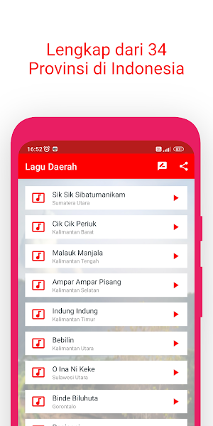 Koleksi Lagu Daerah 2025 Screenshot 2