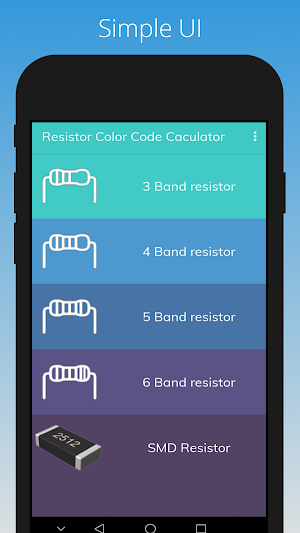 Resistor Color Code Calculator Screenshot 0