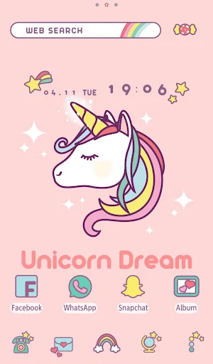 Unicorn Dream Theme Screenshot 0