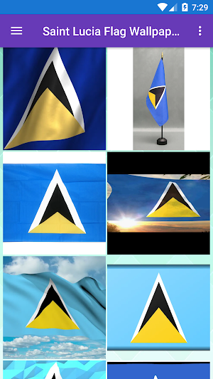 Saint Lucia Flag Wallpaper: Fl Screenshot 0