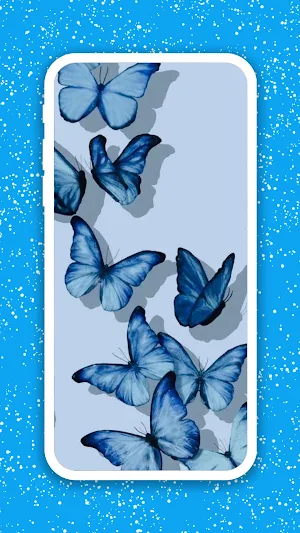 Blue Butterfly Wallpaper Screenshot 2