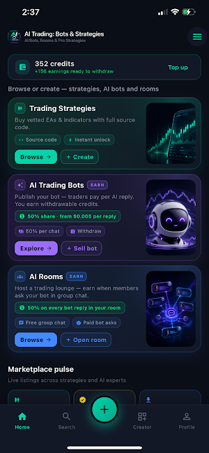 AI Trading: Bots & Strategies Screenshot 0