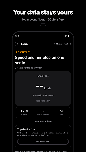 Tempo: Average Speed Check Screenshot 2