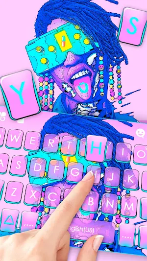 Bright Cyberpunk Keyboard Them Screenshot 1