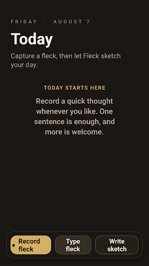 Fleck: AI Journal Screenshot 1