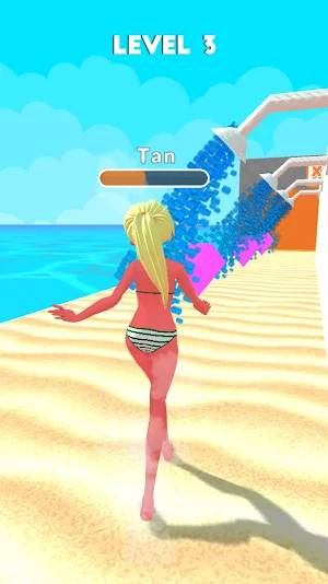 Suntan Run!-Summer body runner Screenshot 2