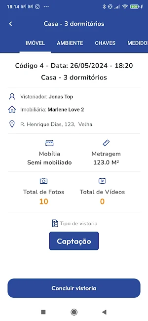 Vistortec Vistoria de Imóveis Screenshot 1