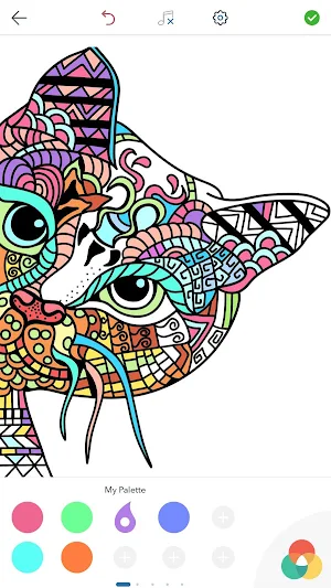 Cat Coloring Pages for Adults Screenshot 1