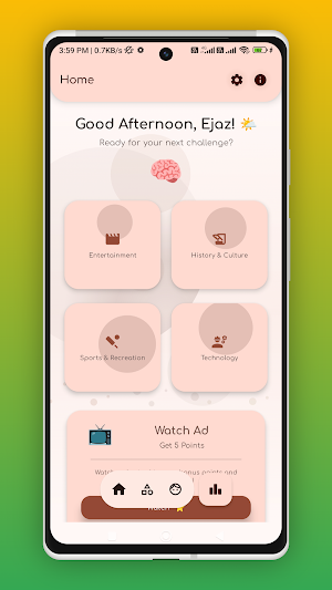 AskMeUp – Quiz & Learning App Screenshot 0